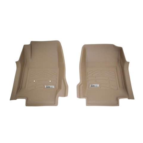 Westin Sure-Fit Floor Liners 72-130074 Liners, Sure-Fit, Front Seat, Rubberized Thermoplastic, Tan, Chevy, GMC, Pair