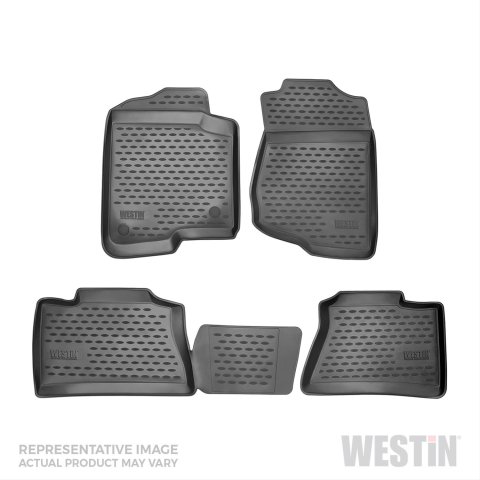 Westin Profile Floor Liners 74-17-41042 Mats, Liners, Front/Second Seat, Rubberized Polymer, Black, Logo, for Hyundai, Set