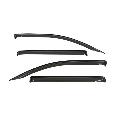 Westin Tape-On Slim Wind Deflectors 72-69418 Side Window Visors, Windguards, Smoke, Acrylic, Front and Rear, Nissan, Set of 4