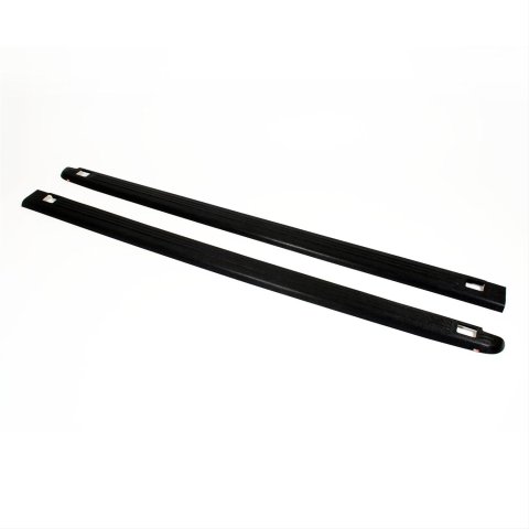 Westin Bed Rail Caps 72-01401 Caps, Ribbed Style, Plastic, Black, Dodge, Pair