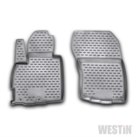 Westin Profile Floor Liners for 2011-2020 OUTLANDER SPORT, 2020 RVR - 74-29-21011 Mats, Liners, Front Seat, Rubberized Polymer, Black, Logo, Mitsubishi, Pair