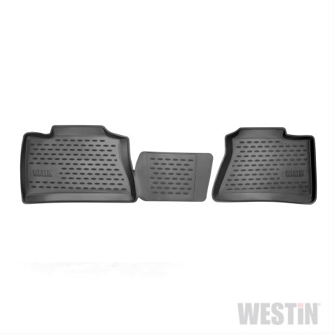 Westin Profile Floor Liners 74-05-21011 Mats, Liners, Third Seat, Rubberized Polymer, Black, Logo, Cadillac, Pair