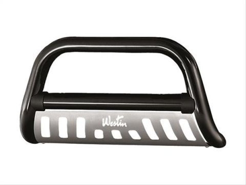 Westin Ultimate Bull Bars 32-1965 Grille Guard, Bar, One-piece Style, Steel, Black Powdercoated, Dodge, Ram, Each