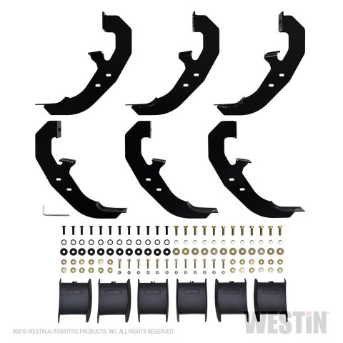 Westin Pro Traxx 6 Oval Nerf Step Bars 21-64125 Bars, Bars, 6, Steel, Black, Chevy, GMC, Pair