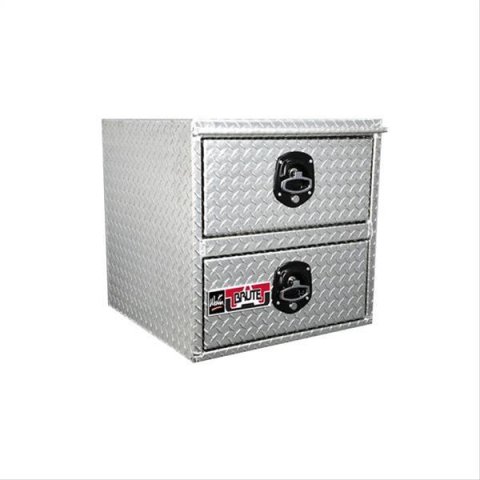 Westin Automotive Truck Toolboxes and Utility Boxes 80-HDD24 BRTBX HD Under Body 24in x 24in w/Top & Bottom Drawers, Aluminum