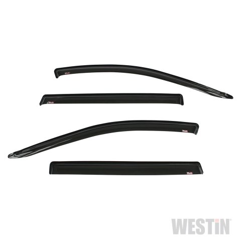 Westin Tape-On Slim Wind Deflectors 72-69478 Side Window Visors, Windguards, Smoke, Acrylic, Front and Rear, Nissan, Set of 4