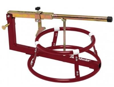 BikeMaster Motorcycle Tire Change Stand with Bead Breaker 152511 Changer, Stand, Steel, Red, Each
