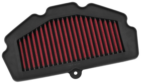 BikeMaster Street Air Filters 457142 Filter, Street, Cotton/Steel Mesh, Red, Kawasaki, Each