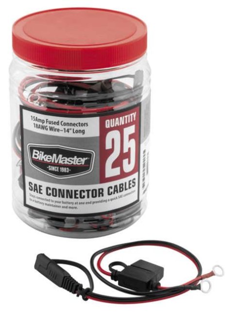 BikeMaster Electrical Fuses 152492 Fuse BM SAE WIRE W/FUSE 25/TUB