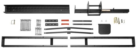 BikeMaster Motorcycle Carriers 151520 Rack, Carrier, 1 Capacity, 500 lbs. Capacity, Steel, Black Powdercoated, 2 in. Receiver Size, Each