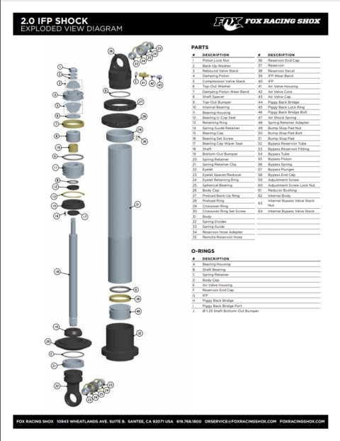 Fox Racing Shox Float 3 Shocks 830-12-302 Shocks, 3, Single Adjustable, Front, Yamaha, Pair