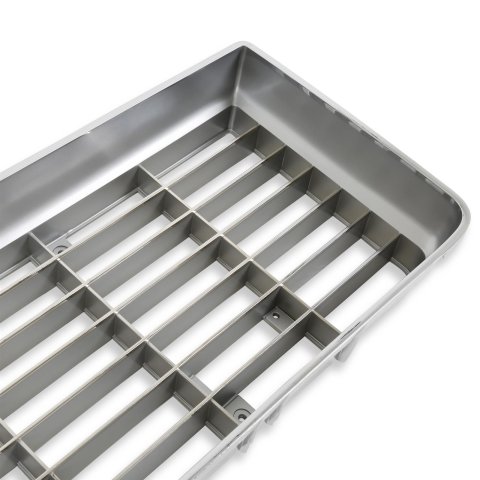 Brothers Trucks Grilles 04-168 Grille, Front Main Grille, Chrome with Gray Insert, Includes Yellow Bowtie, Plastic, Chevy, Each