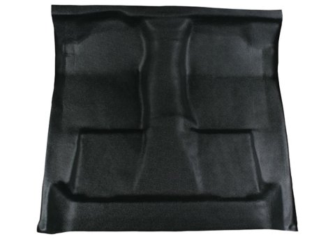 Brothers Trucks Vinyl Floor Covers VFC7200LARGE Covers, Passenger Area Coverage, Black, Padding, Large Hump Design, Column Shifter, Standard Cab, Chevrolet, GMC, Each