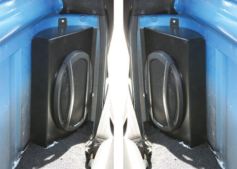 Brothers Trucks Automotive Speaker Kits SBNBK87 Speakers, Oval, 400 watts, 6 x 9 in. Size, Grilles Included, Rear, Chevrolet, GMC, Pair