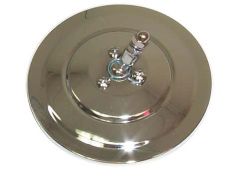Brothers Trucks Side View Mirror Components OMH69RC 47-69 CHVY MIRROR-ROUND/RIBBED POLISHED