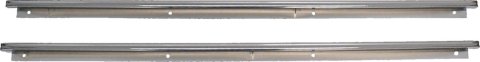 Brothers Trucks Door Panel Trim Sets U1200-67 Trim, Front, Steel, Chrome, Standard Cab, Chevrolet, GMC, Pair