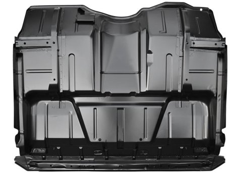 Brothers Trucks Floor Pan Replacement Panels CFP87SB Panels, Panels, Full, Front, Steel, Black, Small Hump Design, Chevrolet, GMC, Each