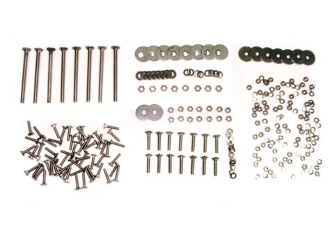 Brothers Trucks Bed Bolt Kits ZP10350 Truck Floor Fasteners, Carriage Style, Stepside/Flareside, for Wood Bed, Short, Steel, Zinc Plated, 47-51, Chevy, GMC, Kit