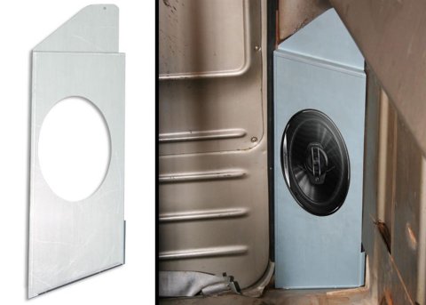 Brothers Trucks Behind Seat Speaker Brackets SBNB066 Mounts, Brackets, Steel, Natural, Rear, Chevrolet, GMC, Pair