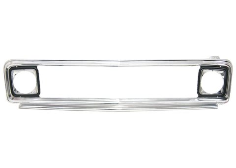 Brothers Trucks Grilles OGR7172 and Grille Inserts, Complete Grille Type, Outer Position, Stock Style, Aluminum, Chrome, Chevrolet, GMC, Each