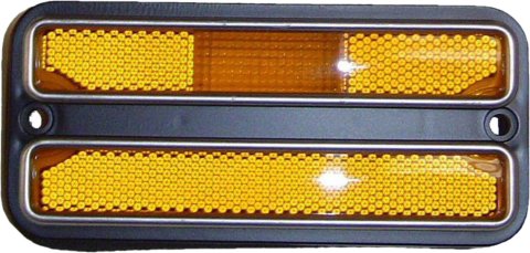 Brothers Trucks Side Marker Light Assemblies B3003-68 Assemblies, Stock Style, Rectangular, Amber, Fits Models with Deluxe Lights Only, Front Left/Front Right, Chevy, GMC, Each