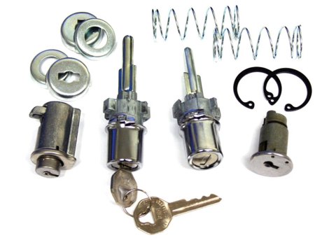 Brothers Trucks Lock Sets JDLGB59 Ignition and Door Sets, Cylinders, Two Keys, Chevrolet, GMC, Set