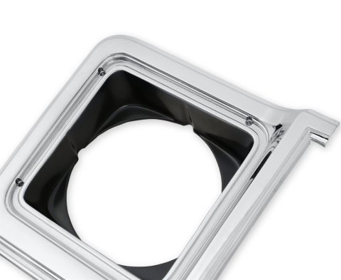 Brothers Trucks Headlight Bezels 04-323 Door, Passenger Side, Models with Round Headlights, Plastic, Chrome with Dark Gray Insert, Chevy, GMC, Each