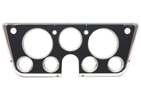 Brothers Trucks Instrument Bezels INST105 Gauge Bezels, Bezels, Black and Chrome, Chevrolet, GMC, Each