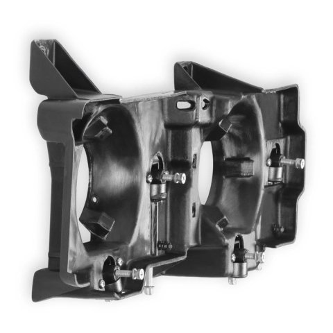 Brothers Trucks Dual Headlight Mounting Brackets 04-357 Brackets, Plastic, Black, Left, Chevy, GMC, Each