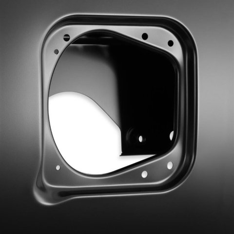 Brothers Trucks Bedside Panels 04-103 Truck Bed Panel, Steel, Black EDP Coated, with Fuel Hole, Passenger Side, Chevy, GMC, Each