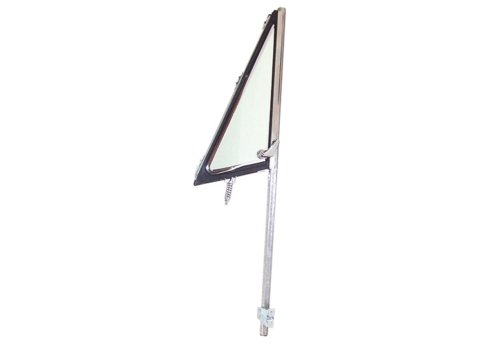 Brothers Trucks Vent Window Assemblies VWA72RHGREEN Windows, Individual, Vent, Cab, Glass, Green Tinted, with Felt, Chrome Division Bar and Housing, Seals, Front Right, 68-72, Chevrolet, GMC, Each