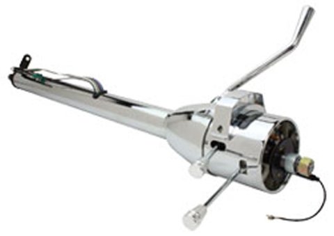 Brothers Trucks Chrome Automatic Tilt Steering Columns CSCU30A Columns, Tilt, Steel, Bright Finish, 30 in. Length, Automatic, One Inch DD, Chevy, GMC, Each