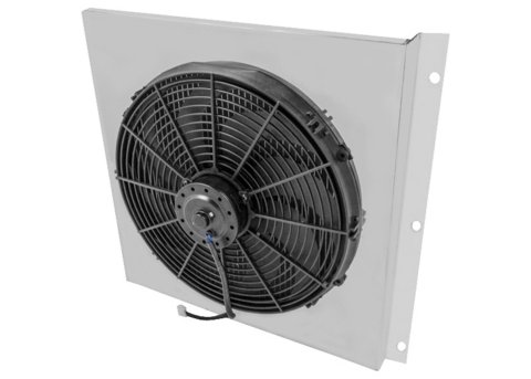 Brothers Trucks Fans, Electric AFS72C2 67-72 CHVY/GMC TRCK AL SHROUD W/FANS-V8