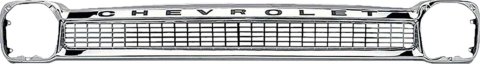 Brothers Trucks Grille Shells C9056-64 64-66 GRL SHELL CRM w/LTRS CHEVROLET