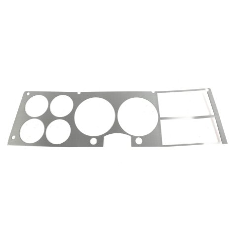 Brothers Trucks Instrument Bezels INST8BZ Gauge Bezels, Panel Trim, Deluxe Style, Brushed Aluminum, Self-Adhesive Back, Chevy, GMC, Each