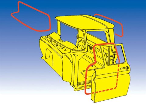 Brothers Trucks Deluxe Seal Sets DSK0100-66 Weatherstrip Seals, Sets, Window Weather Strip Position, Chevrolet, GMC, Set