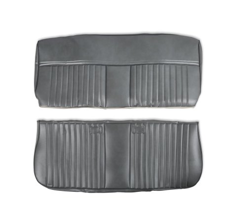 Brothers Trucks Deluxe Seat Upholstery 05-319 Upholstery, Deluxe, Bench Type, Vinyl, Charcoal, Madrid Grain, Chevrolet, GMC, Each
