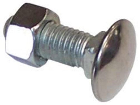 Brothers Trucks Bumper Bolts BOLT002 Fasteners, Bolt Style, Stainless Steel, Polished, Nut Included, Chevrolet, GMC, Each