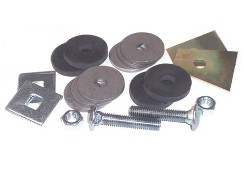 Brothers Trucks Radiator Core Support Mount Kits RSB6068 Bushings, Kits, Rubber, Black, Lower Position, Chevrolet, GMC, Kit