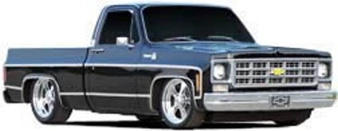 Brothers Trucks Moldings MF05100 Body Moldings, Aluminum, Polished, Truck Cab Corner Molding Position, Fits Left or Right Upper and Lower Position, Chevrolet, GMC, Each