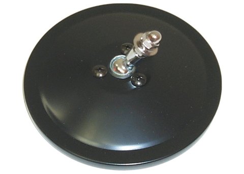 Brothers Trucks Side View Mirror Components OMH69RP 47-69 CHVY MIRROR HEAD-ROUND/SMOOTH-BLK