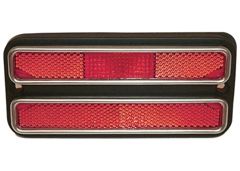Brothers Trucks Side Marker Light Assemblies SMAD2RD Assemblies, Stock Lens Style, Rectangular, Red Lens, Left or Right Side, Chevrolet, GMC, Each