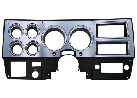 Brothers Trucks Instrument Bezels INST777 Gauge Bezels, Bezels, Black and Chrome, Fits Models with Factory Air Conditioning, Chevrolet, GMC, Each