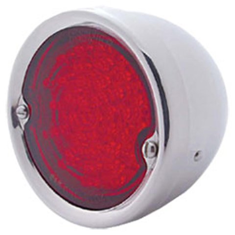 Brothers Trucks LED Taillight Assemblies LED59S0 Assemblies, LED, Round, Red Lens, Polished Housing, Fits Left or Right Side, Stepside Beds Only, Chevrolet, GMC, Each