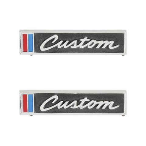 Brothers Trucks Emblems 04-576 Emblems, Black/Blue/Red/Silver, Custom Logo, Door Position, Chevrolet, GMC, Pair