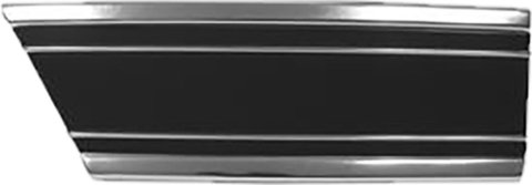 Brothers Trucks Moldings M0012L-69 Body Moldings, Aluminum, Silver/Black, Lower Left Side Front Fender, Fits Left Front Fender Behind Wheel, Chevrolet, GMC, Each