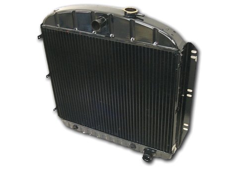 Brothers Trucks Heavy-Duty Radiators RDHD854 Radiators, Heavy-Duty, Downflow, 3-row, Copper/Brass, Black, Center Inlet, Chevrolet, GMC, Each