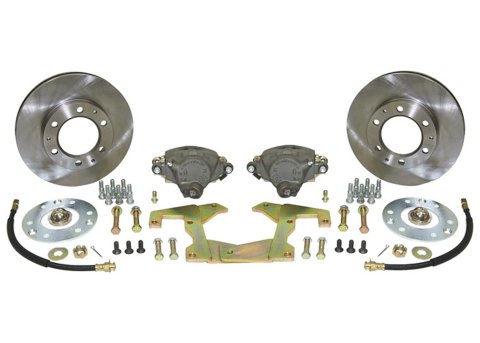 Brothers Trucks Disc Brake Conversion Kits NOFX559 Kits, Kits, Front, Solid Surface Rotors, Gray/Silver Calipers, Does Not Fit with Factory Drum Wheels, Chevy, GMC, Kit