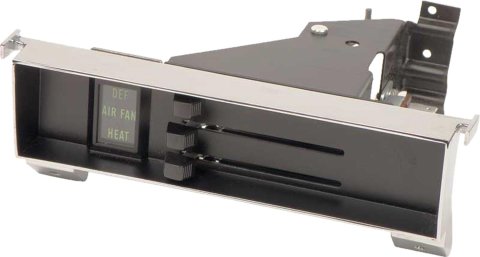 Brothers Trucks Climate Control Panels P0012-67 67-72 HEATER CONTROL ASSEMBLY BLK/FACE