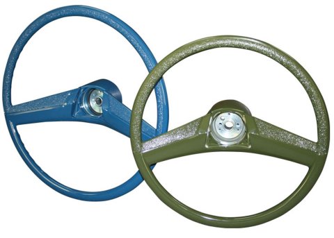 Brothers Trucks Steering Wheels STR7215BLUE Wheels, 2-spoke, Blue Plastic Grip and Spokes, 15 in. Diameter, Chevrolet, GMC, Each